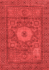 Abstract Red Modern Rug, abs1303red