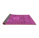 Sideview of Abstract Purple Modern Rug, abs1303pur