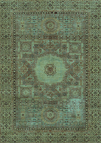 Abstract Light Blue Modern Rug, abs1303lblu