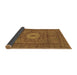 Sideview of Abstract Brown Modern Rug, abs1303brn