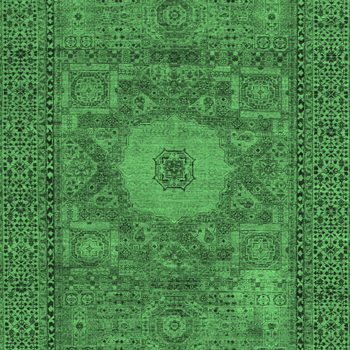 Machine Washable Abstract Emerald Green Modern Area Rugs, wshabs1303emgrn