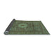 Sideview of Abstract Light Blue Modern Rug, abs1303lblu