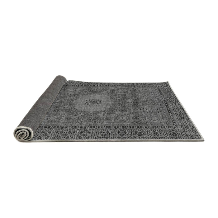 Sideview of Abstract Gray Modern Rug, abs1303gry