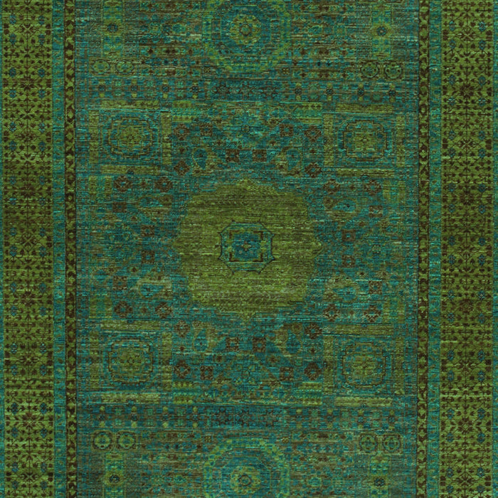 Machine Washable Abstract Turquoise Modern Area Rugs, wshabs1304turq