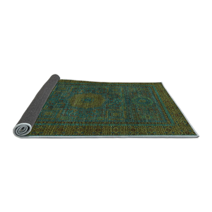 Sideview of Abstract Light Blue Modern Rug, abs1304lblu