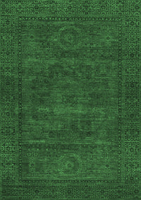 Abstract Emerald Green Modern Rug, abs1304emgrn