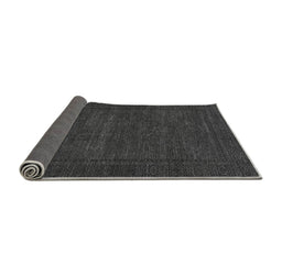 Sideview of Abstract Gray Modern Rug, abs1304gry