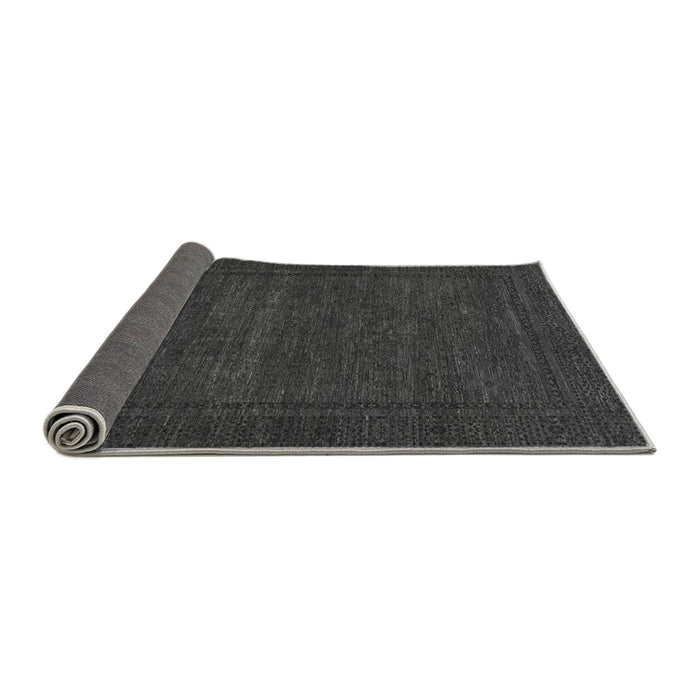 Sideview of Abstract Gray Modern Rug, abs1304gry
