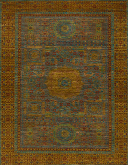 Abstract Reddish Brown Modern Rug, abs1304