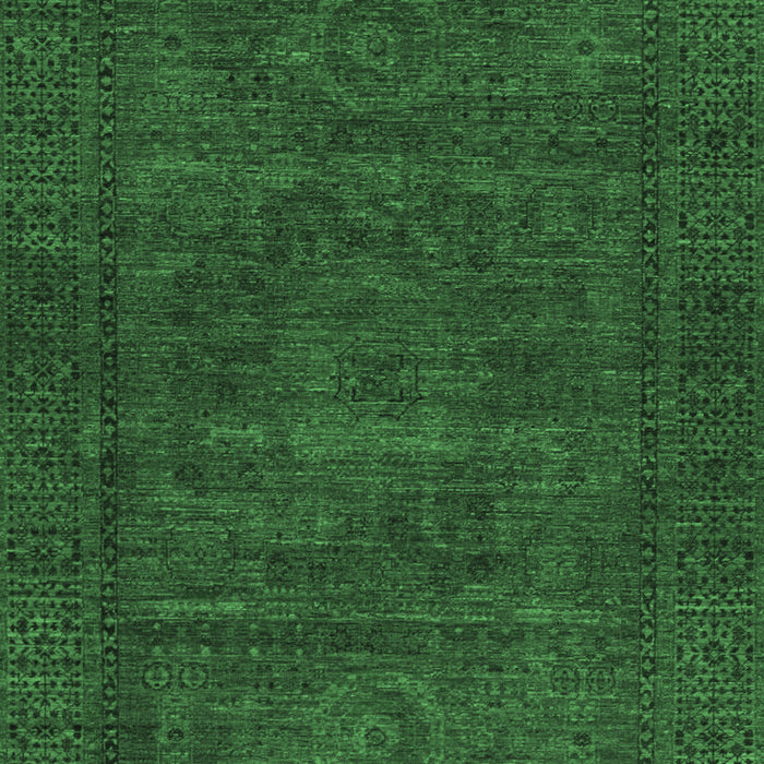 Machine Washable Abstract Emerald Green Modern Area Rugs, wshabs1304emgrn
