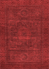 Abstract Red Modern Rug, abs1304red