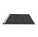 Sideview of Machine Washable Abstract Gray Modern Rug, wshabs1304gry