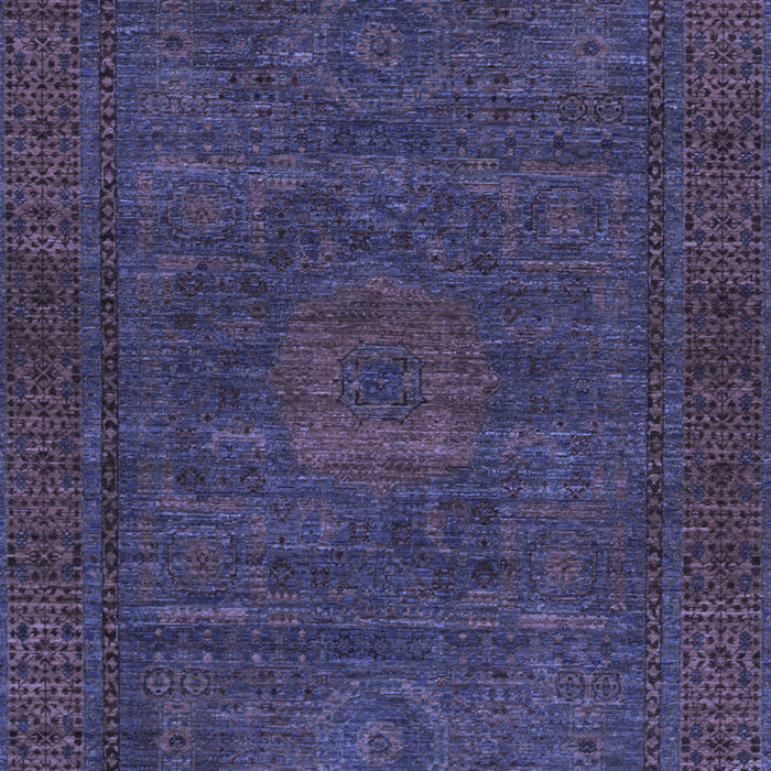 Abstract Blue Modern Rug, abs1304blu
