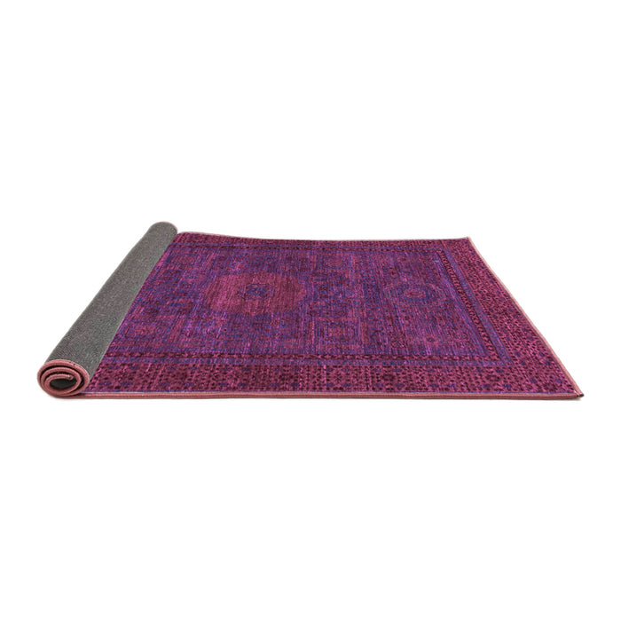 Sideview of Abstract Purple Modern Rug, abs1304pur