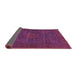 Sideview of Abstract Purple Modern Rug, abs1304pur