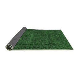 Sideview of Abstract Emerald Green Modern Rug, abs1304emgrn