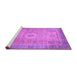 Sideview of Machine Washable Abstract Purple Modern Area Rugs, wshabs1305pur