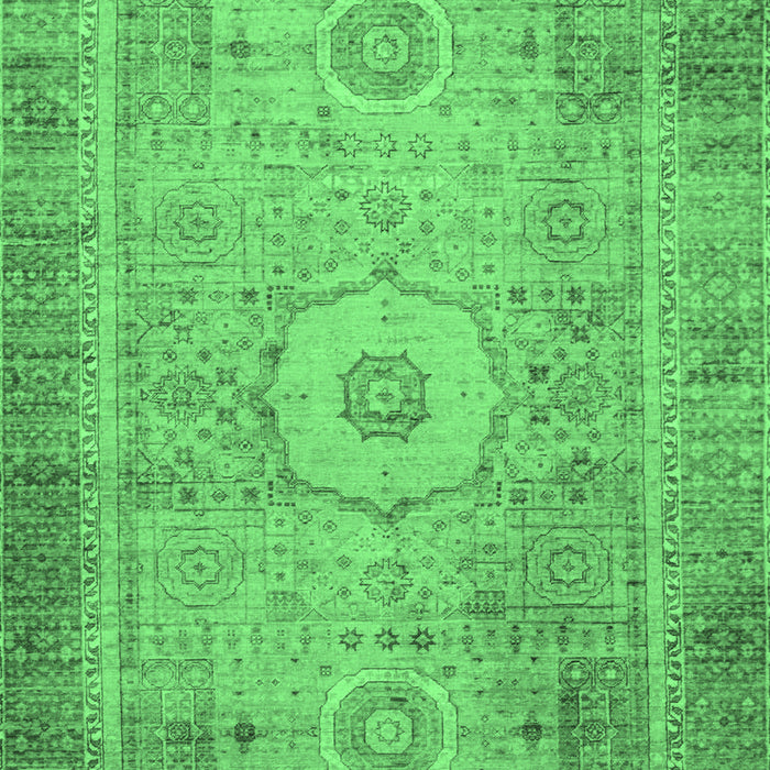 Machine Washable Abstract Emerald Green Modern Area Rugs, wshabs1305emgrn