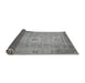 Sideview of Abstract Gray Modern Rug, abs1305gry