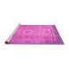 Sideview of Machine Washable Abstract Pink Modern Rug, wshabs1305pnk