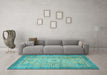 Machine Washable Abstract Light Blue Modern Rug in a Living Room, wshabs1305lblu