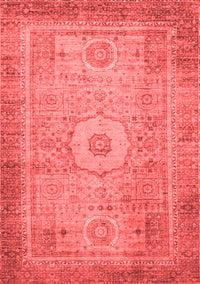 Abstract Red Modern Rug, abs1305red