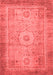 Abstract Red Modern Area Rugs