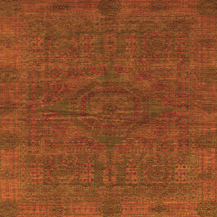 Square Abstract Orange Modern Rug, abs1306org