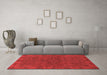 Modern Red Washable Rugs