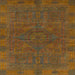 Square Abstract Light Brown Modern Rug, abs1306