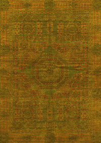 Abstract Yellow Modern Rug, abs1306yw