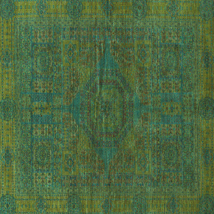 Square Abstract Turquoise Modern Rug, abs1306turq