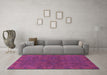 Machine Washable Abstract Purple Modern Area Rugs in a Living Room, wshabs1306pur