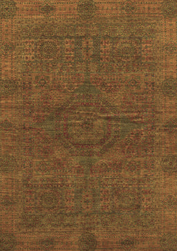Abstract Brown Modern Rug, abs1306brn
