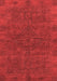 Abstract Red Modern Area Rugs