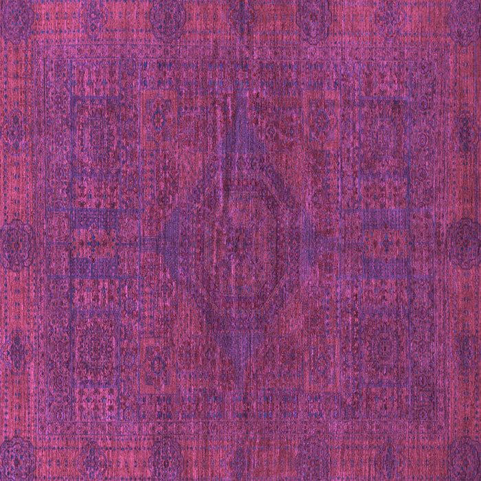 Square Machine Washable Abstract Purple Modern Area Rugs, wshabs1306pur