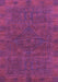 Machine Washable Abstract Purple Modern Area Rugs, wshabs1306pur