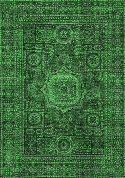 Abstract Emerald Green Modern Rug, abs1307emgrn