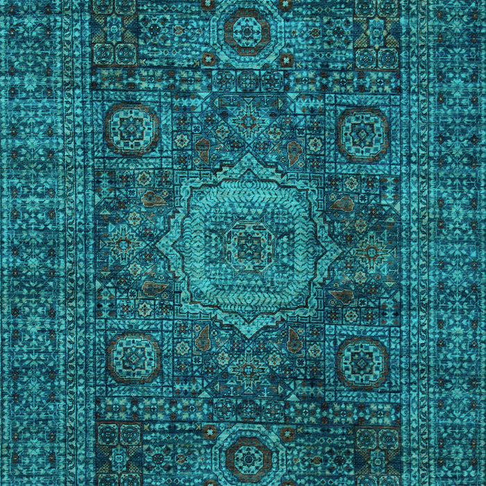 Abstract Light Blue Modern Rug, abs1307lblu