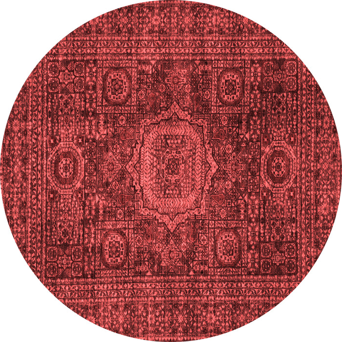 Machine Washable Abstract Red Modern Rug, wshabs1307red