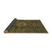 Sideview of Abstract Brown Modern Rug, abs1307brn