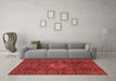 Modern Red Washable Rugs