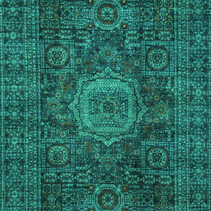 Abstract Turquoise Modern Rug, abs1307turq