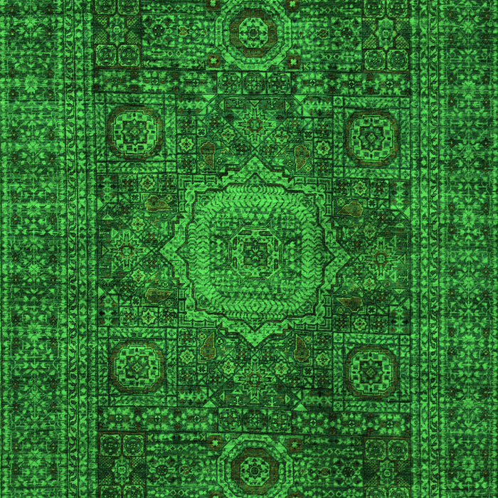 Machine Washable Abstract Green Modern Area Rugs, wshabs1307grn