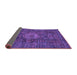 Sideview of Abstract Purple Modern Rug, abs1307pur