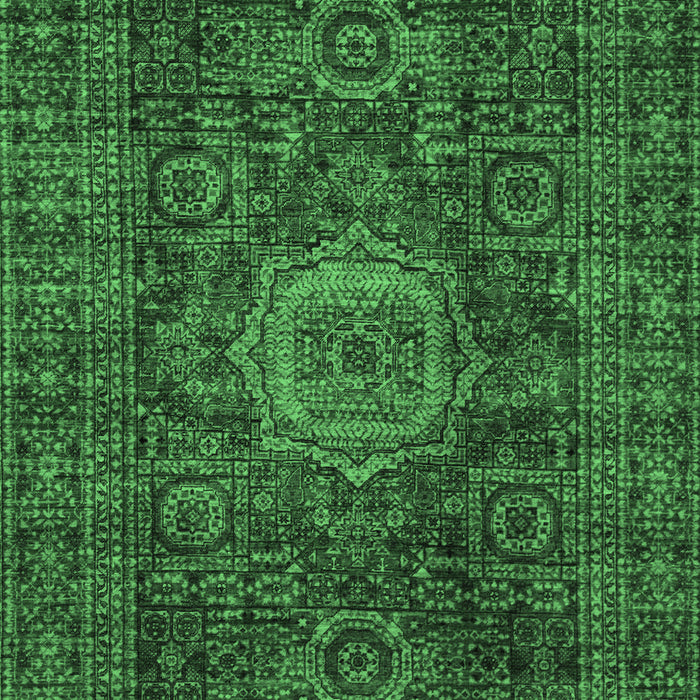 Machine Washable Abstract Emerald Green Modern Area Rugs, wshabs1307emgrn