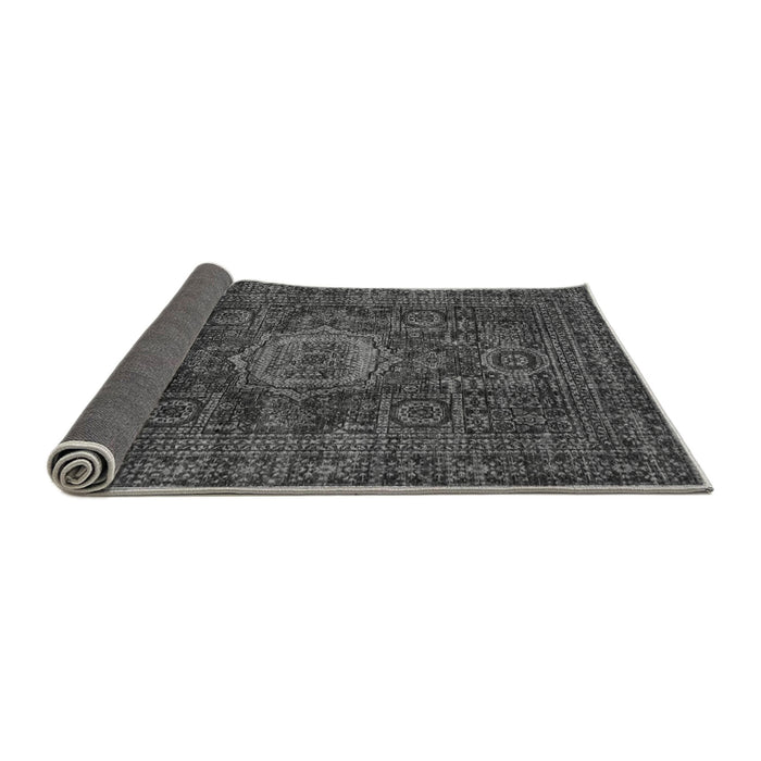 Sideview of Abstract Gray Modern Rug, abs1307gry