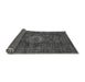 Sideview of Abstract Gray Modern Rug, abs1307gry