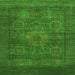 Square Abstract Green Modern Rug, abs1308grn