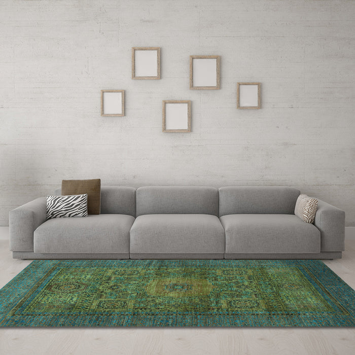 Machine Washable Abstract Light Blue Modern Rug in a Living Room, wshabs1308lblu